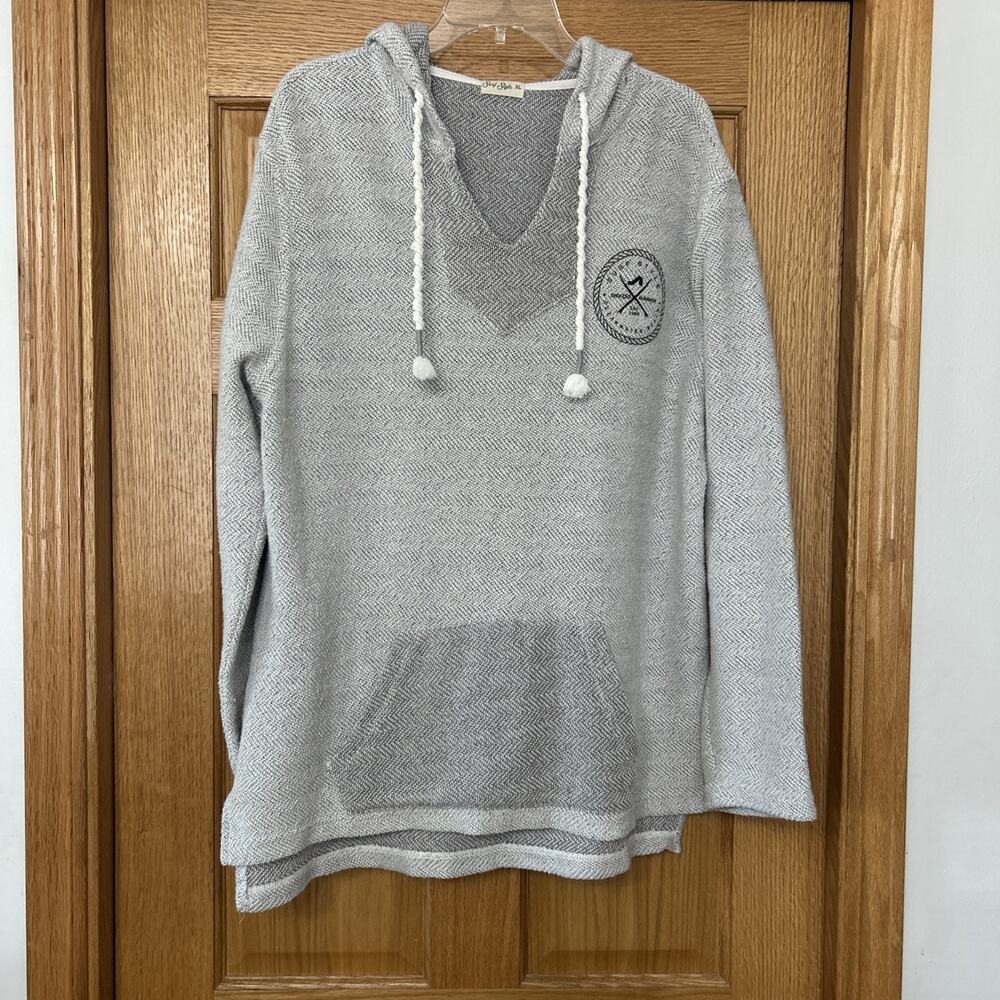 Surf Style Hoodie Clear Water Beach Long Sleeve Size XL